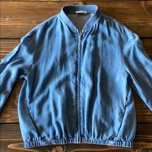Dex Denim Bomber Jacket Size Small